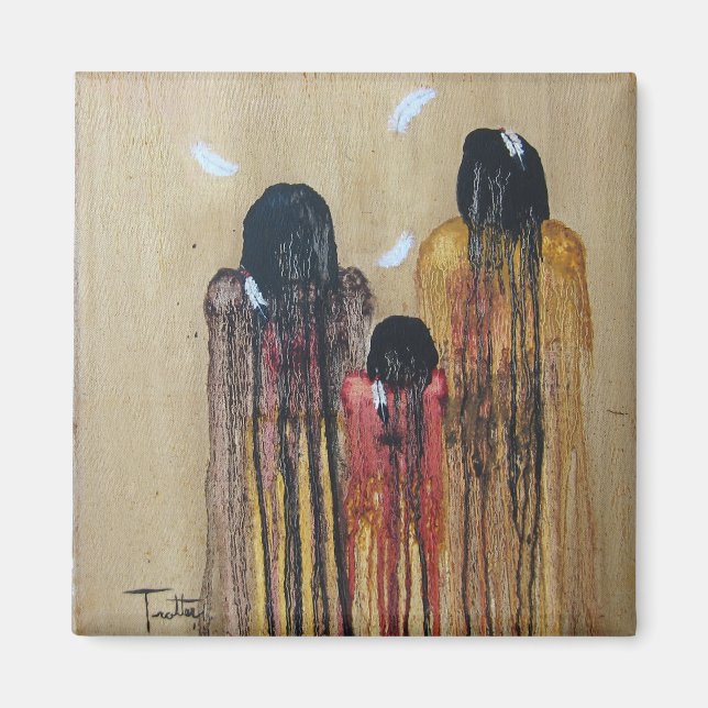 Imán Tres plumas (Frente)