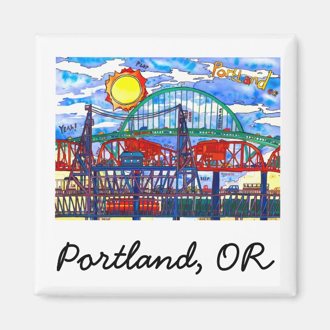 Imán Tres puentes (Frente)