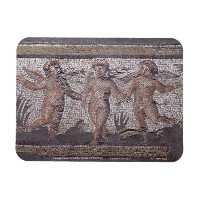 Imán Tres putti bailarines acompañados de uno que toca  (Horizontal)
