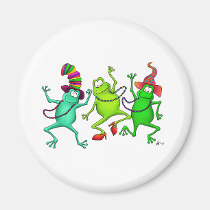 Imán Tres ranas de baile