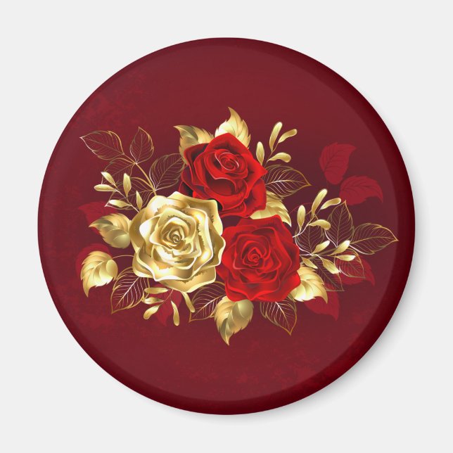 Imán Tres Rosas de Joyería (Frente)