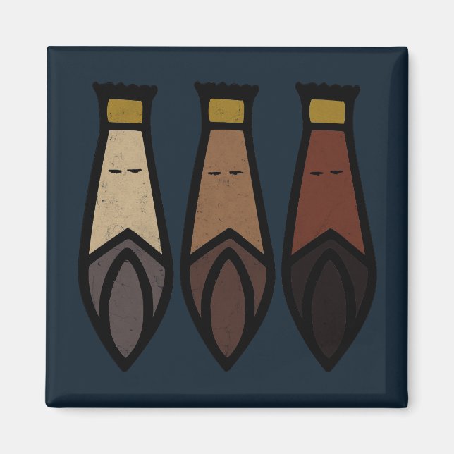 Imán Tres Sabios. Los tres reyes magos (Frente)
