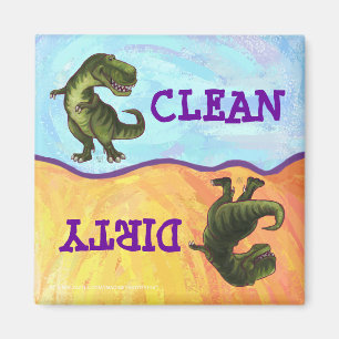 Imán TRex Dino Head and Tails Dirty Clean Deslavavajill