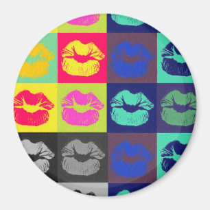 Imán Tri colores de los labios descarados