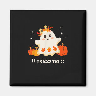 Imán Tri Cute Halloween Spookan Fantasma Mexicano Españ