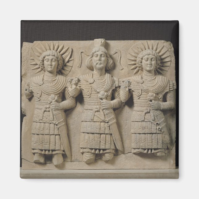 Imán Tríada de dioses del Palmyrene, de la región de Pa (Frente)
