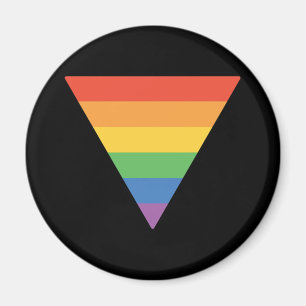 Imán Triángulo arcoiris del orgullo gay