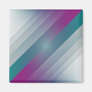 Imán Triángulos grises magenta verde azulados