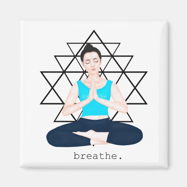 Imán triángulos. respiro (Frente)