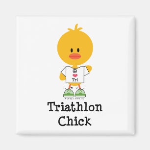 Imán Triathlon Chick Magnet