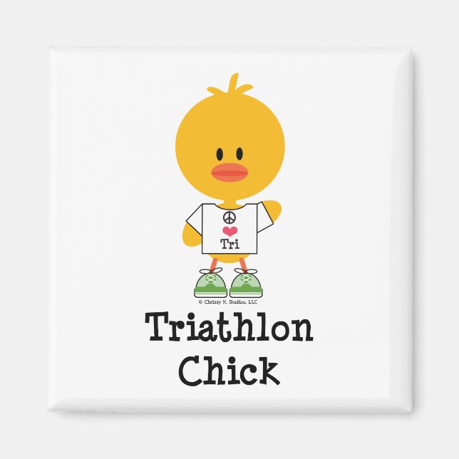Imán Triathlon Chick Magnet (Frente)
