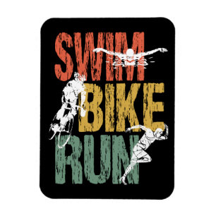 Imán Triathlon Vintage Swike Run