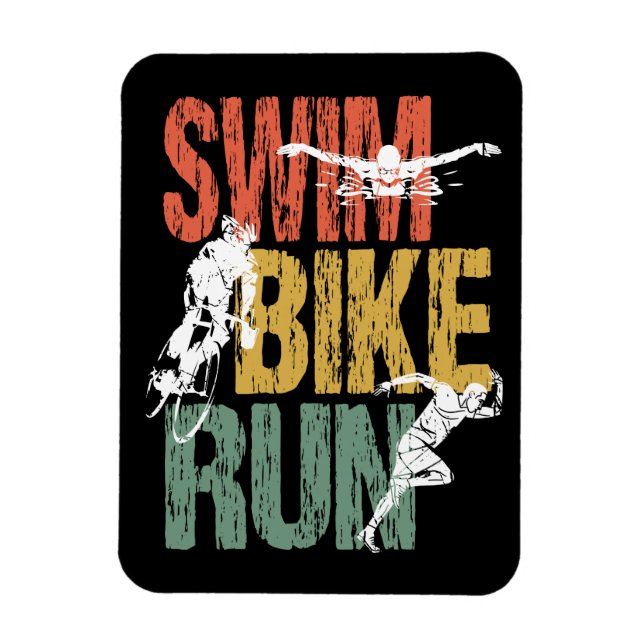 Imán Triathlon Vintage Swike Run (Vertical)