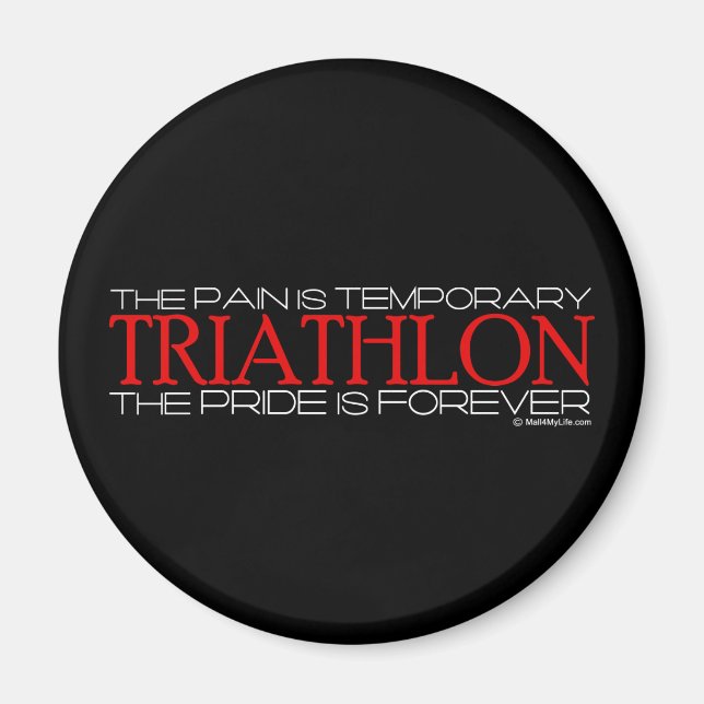Imán Triatlón - El Orgullo es para siempre (Frente)