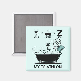 Imán Triatlón femenino
