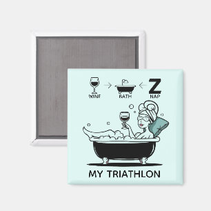 Imán Triatlón femenino