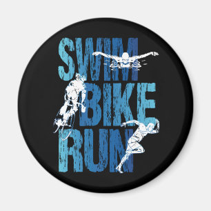 Imán Triatlón - Huida en bicicleta de natación