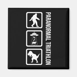Imán Triatlón paranormal - Cryptozoología divertida