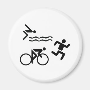 Imán Triatolón - ciclismo de natación en marcha