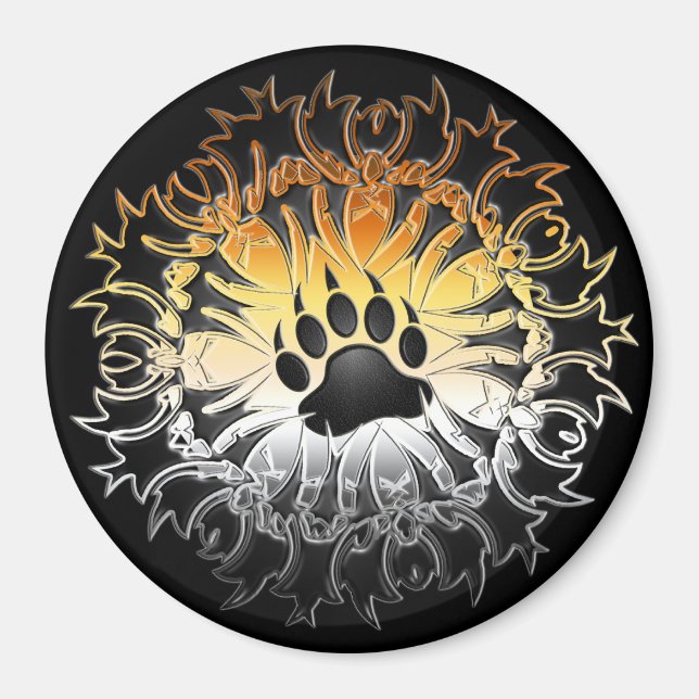 Imán Tribal Bear Pride Paw (Frente)