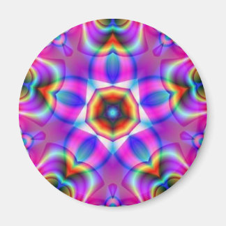 Imán Tribal Fractal Mandala Star Flower Magnet