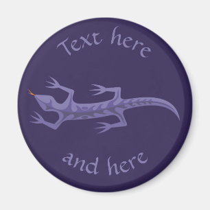 Imán Tribal Lizard Mauve