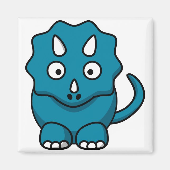Imán Triceratops bebé (Frente)