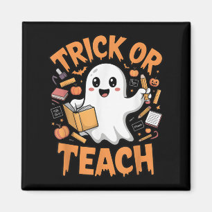 Imán Trick O Teach Halloween Teacher Costume Fiesta Gho