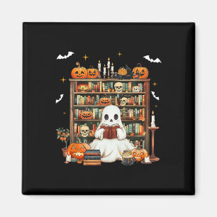 Imán Trick O Teach Spooky Teacher Cute Ghost Read Book