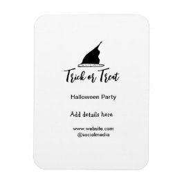 Imán Trick o tratar la fiesta de Halloween gorra negro 