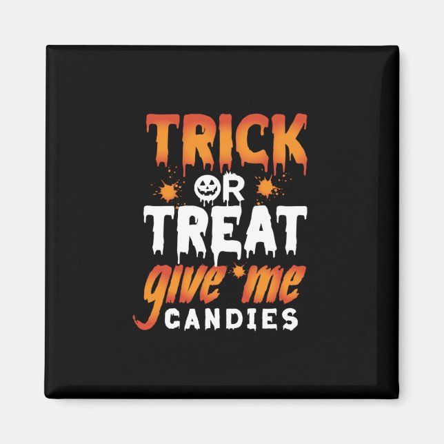 Imán Trick O Trato De Halloween Me Dan Canciones (Frente)