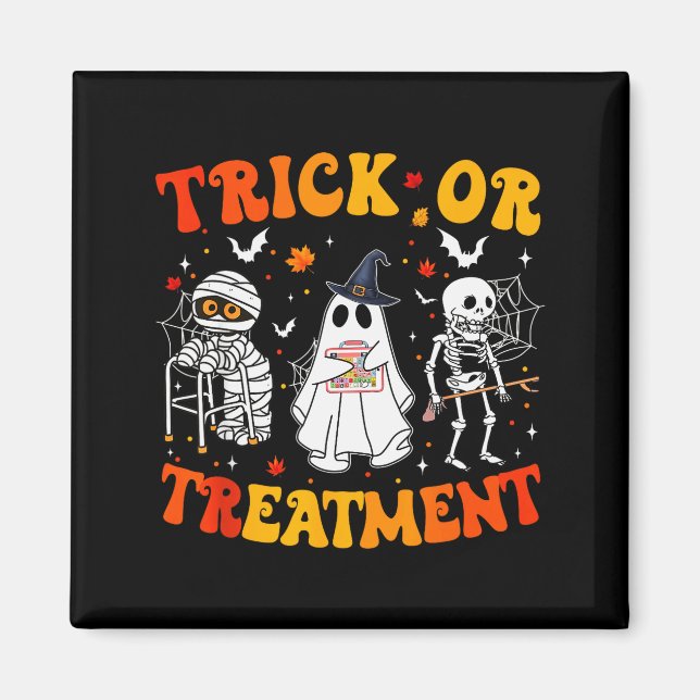 Imán Trick Or Pt Physical Therapy Therast Halloween  (Frente)