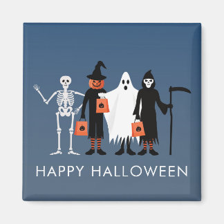 Imán Trick or Treaters Halloween en español