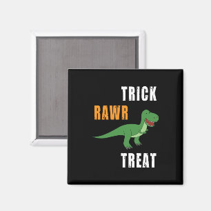 Imán Trick Rawr Treat Cute Halloween Tyrannosaurus Rex