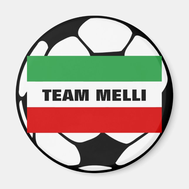 Imán Tricolor "TEAM MELLI" (Frente)