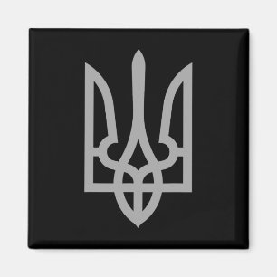 Imán Tridente de Ucrania Tryzub Símbolo Cresta Logo Ucr