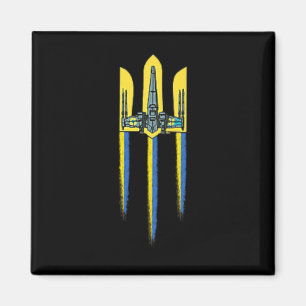 Imán Tridente de Ucrania Tryzub Símbolo Escudo Logo Ucr