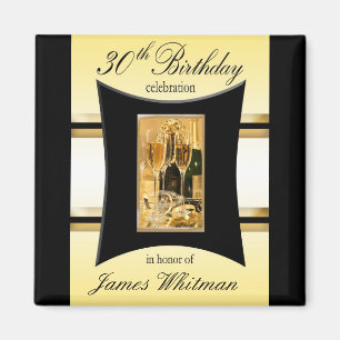 Imán trigésimo Favor de la fiesta de cumpleaños/imán