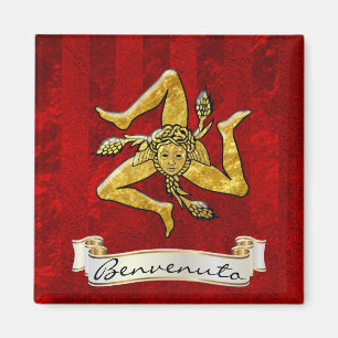 Imán Trinacria siciliano Benvenuto