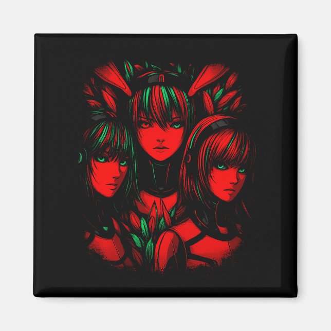 Imán Trinidad Carmesí (Frente)