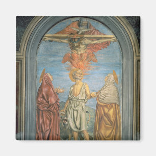 Imán Trinidad santa con St Jerome (fresco)