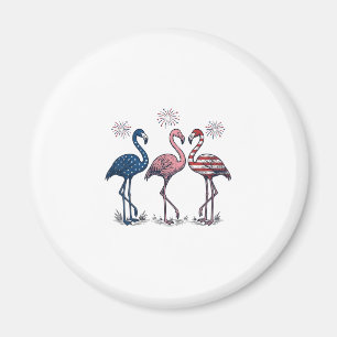 Imán Trío de flamencos patrióticos diseño de grabado vi