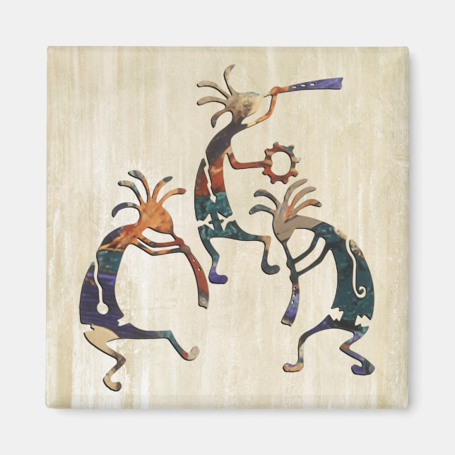 Imán Trío de músicos KOKOPELLI + sus ideas (Frente)