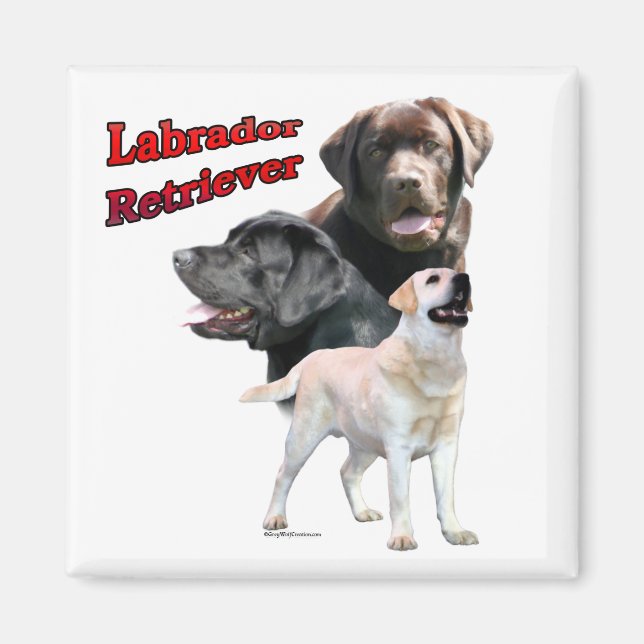 Imán Trío de recuperación de Labrador 2 - Magnet (Frente)