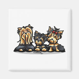 Imán Trío de Yorkie