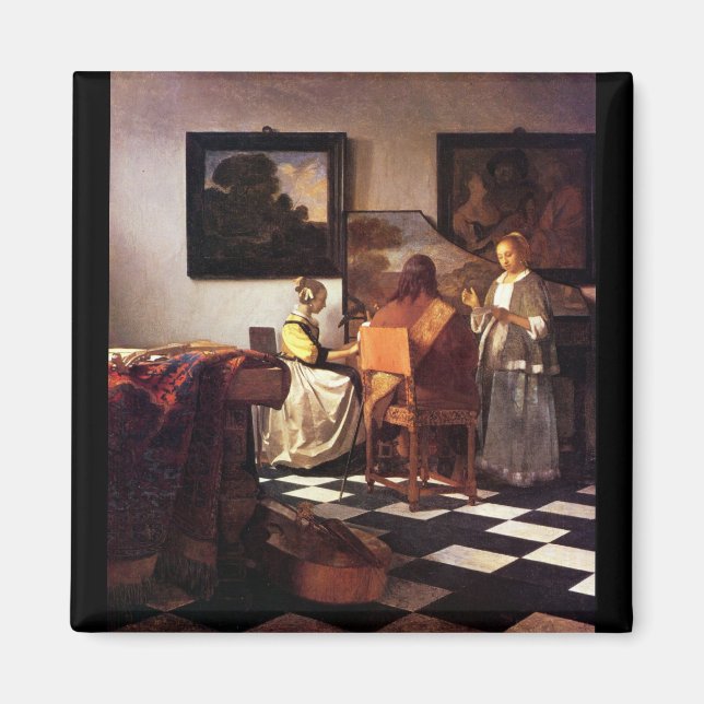 Imán Trío musical de Johannes Vermeer (Frente)