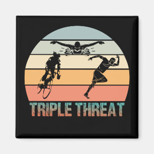 Imán Triple amenaza - Triathlon Sunset