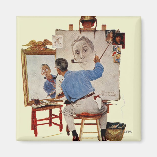 Imán Triple autorretrato (Frente)