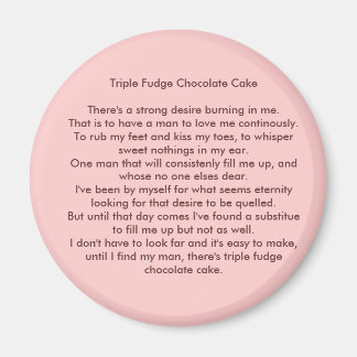 Imán Triple dulce de chocolate