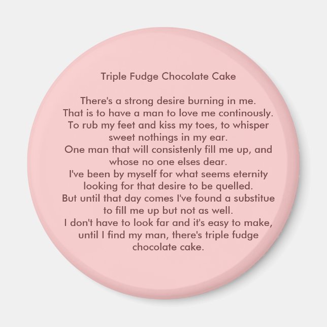 Imán Triple dulce de chocolate (Frente)
